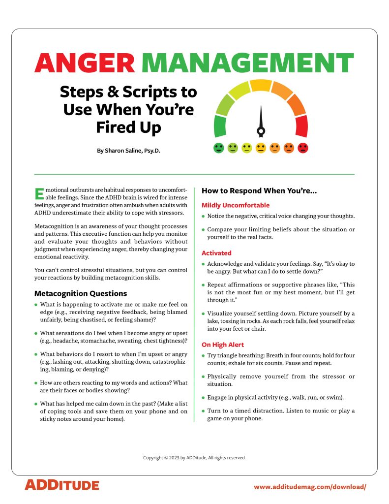 Anger Management Steps and Scripts