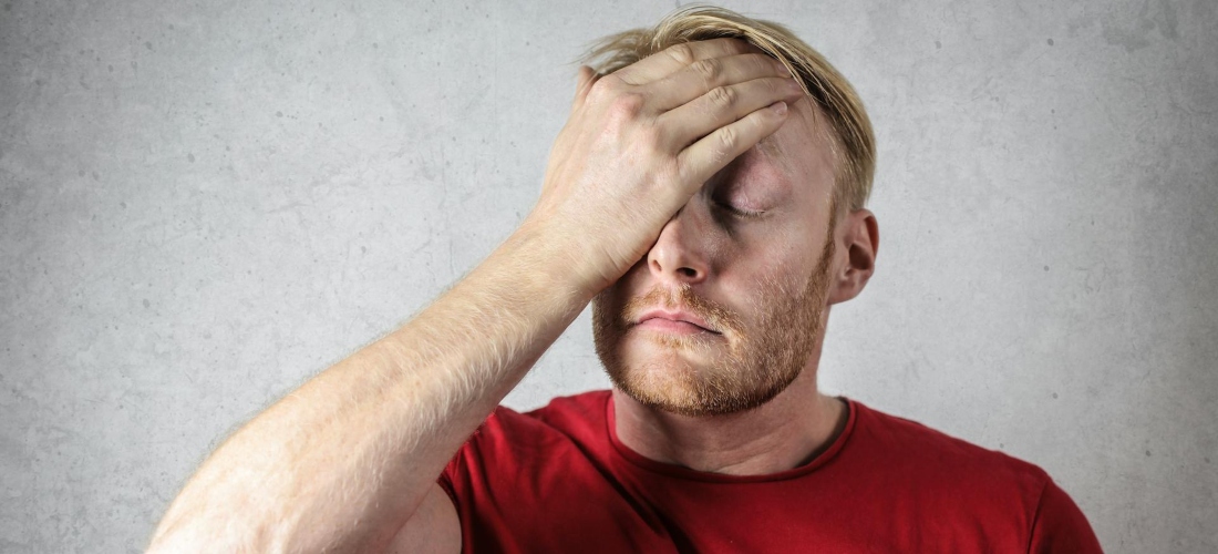 A man experiencing that stress fuels gambling.