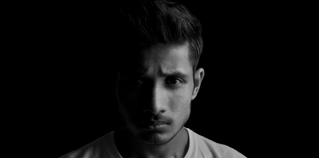a sad man
