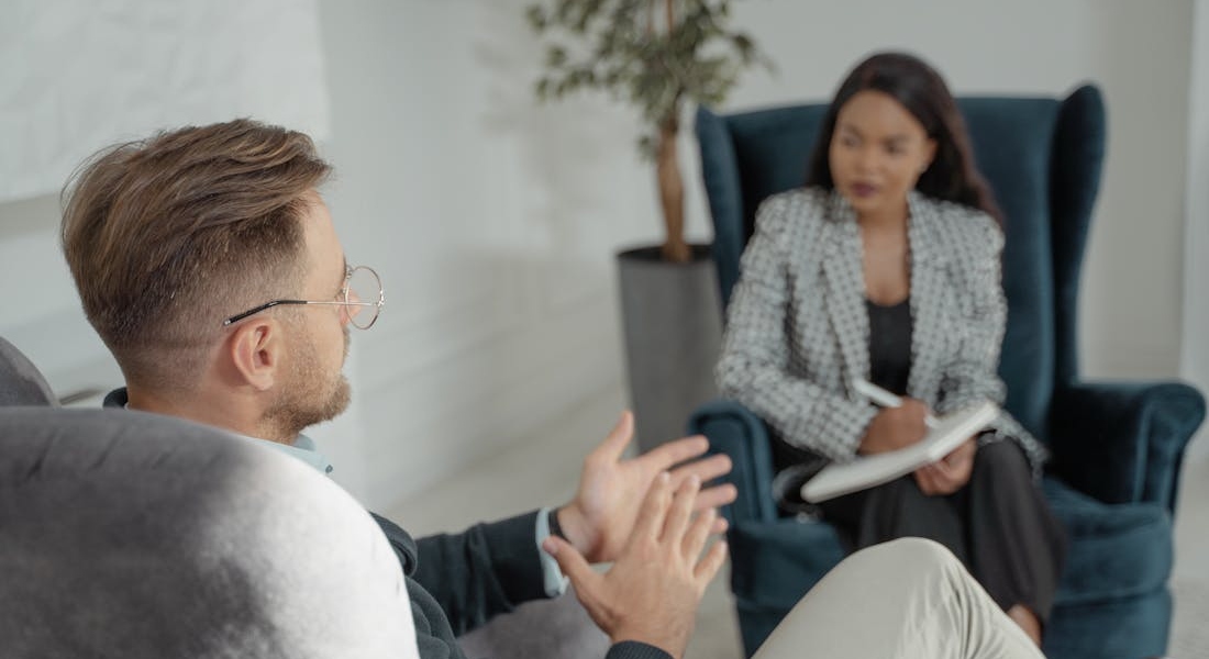 a man in therapy