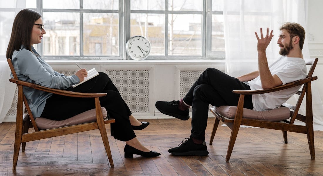 a man in therapy